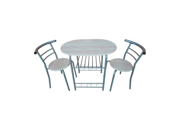 HTI-Line Küchentisch Tischgruppe Merit (Set, 3-St, 1 Tisch, 2 Stühle), Essgruppe 1 Tisch 2 Stühle