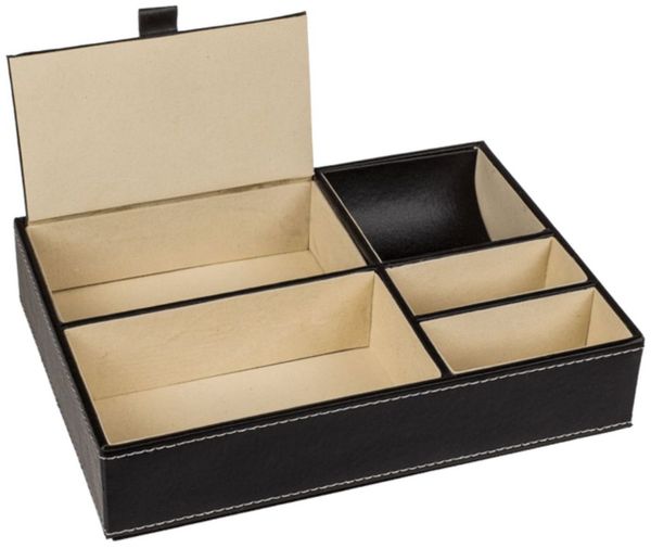 Schmuckkästchen ca. 25x18 cm Utensilien-Organizer aus Kunstleder Schmuckschatulle