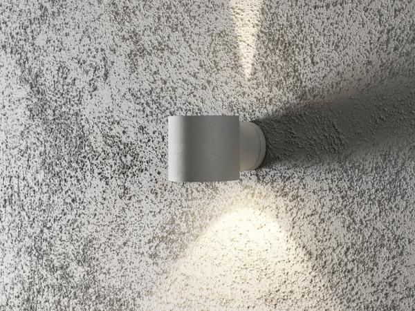 KONSTSMIDE No. 7342-300 Aussenwandleuchte Modena round 1-flammig G9 grau IP44