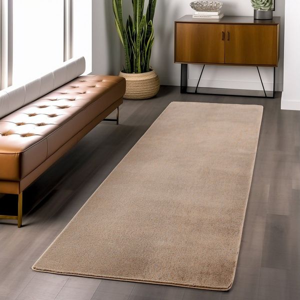 Ayyildiz Teppiche Teppich JOY 1400, auch als Läufer, rechteckig, Höhe: 11 mm, besonders weich, uni Kurzflor, Wohnzimmer, Kinderzimmer