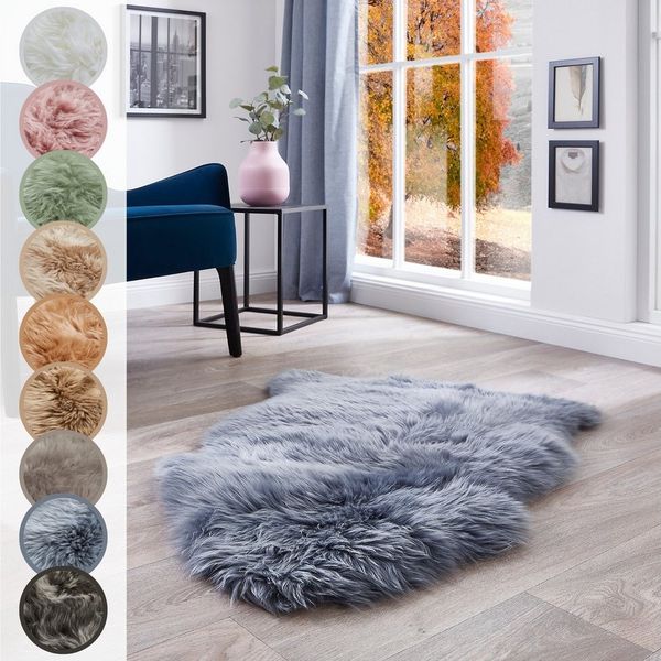 LUXOR living Fellteppich Schaffell Namika, fellförmig, Höhe: 50 mm, echtes Lammfell, weich & flauschig, große Farbauswahl, in 2 Größen