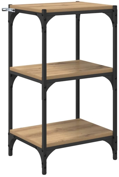 vidaXL Bücherregal Artisan-Eiche 40 x 33 x 70,5 cm 881103 Bild 1