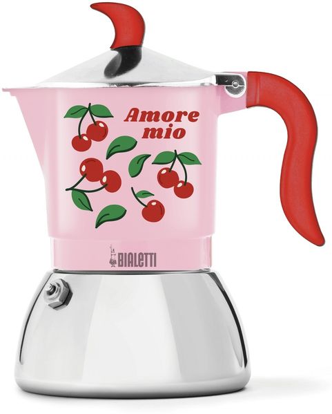 Bialetti Espressokocher Mercato Della Frutta Fiammetta Induktion 4T Cherries6664