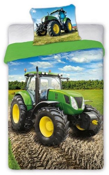 texpot Bettwäsche Traktor Feld Bettwäsche Garnitur, 2 teilig