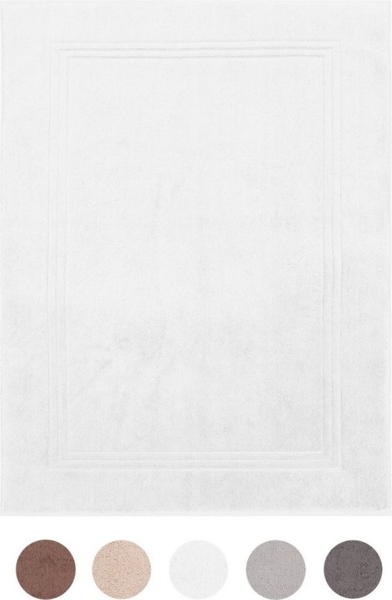 Betz Duschmatte Badvorleger Luxus XXL Badematte Badteppich Gold Qualität: 950g/m², beidseitig nutzbar, Baumwolle, rechteckig, Farbe weiß Bild 3