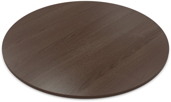 Dekor Spanplatte 19mm Tischplatte rund melaminharzbeschichtet Eiche Piemont Mokka R20020 mit ABS - Größe 90 x 90 cm - Höhe 1,9 cm - Farbe Eiche Piemont Mokka Bild 1