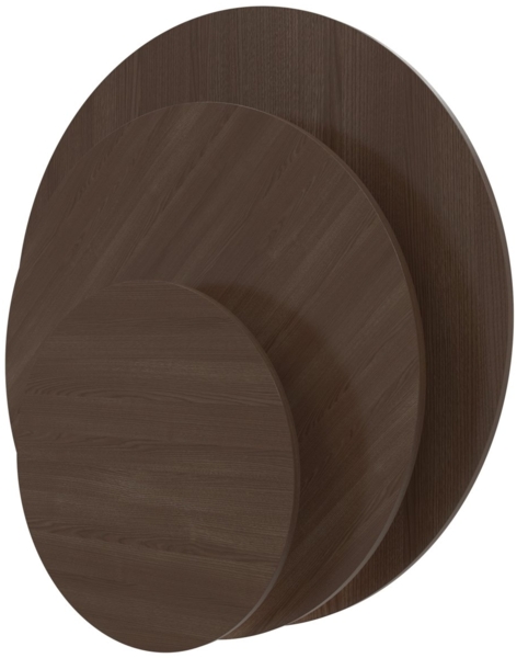 Dekor Spanplatte 19mm Tischplatte rund melaminharzbeschichtet Eiche Piemont Mokka R20020 mit ABS - Größe 90 x 90 cm - Höhe 1,9 cm - Farbe Eiche Piemont Mokka Bild 5