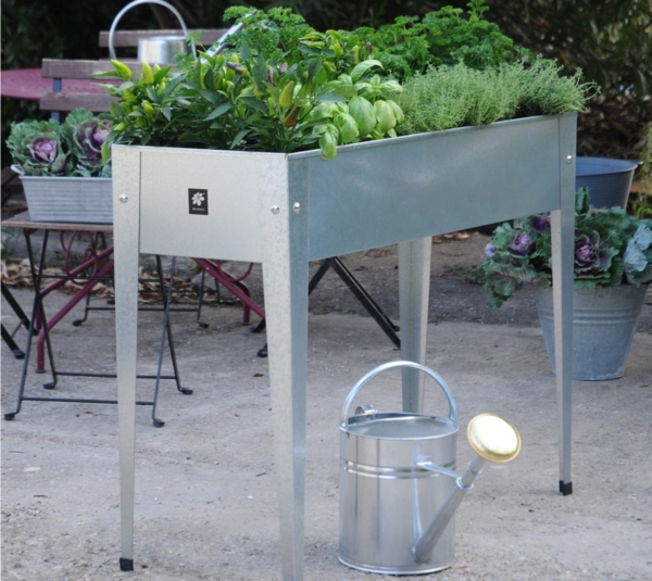 Herstera Garden Metall Hochbeet Urban | Silber |