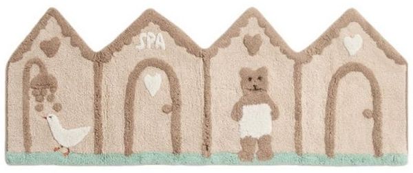 Next Badematte Bertie Woodland Spa Badezimmerläufer aus Baumwolle, Höhe 110 mm, Baumwolle