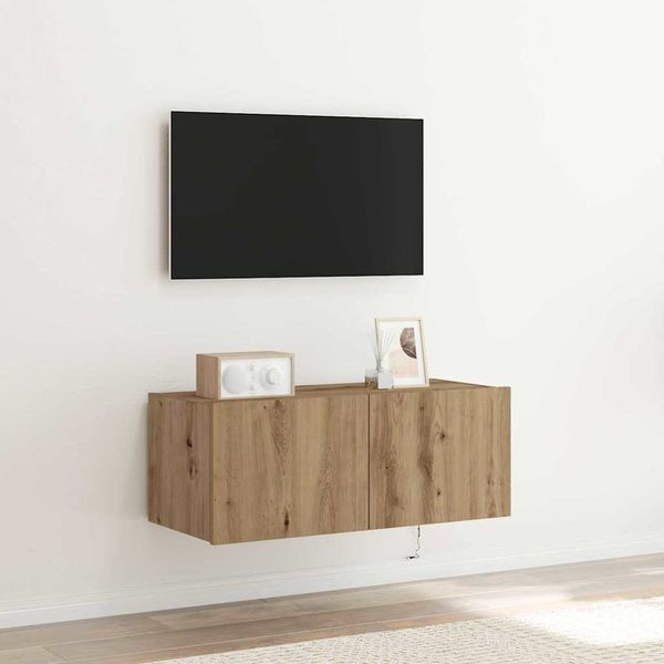 vidaXL TV-Wandschrank Artisan-Eiche 80 x 35 x 31 cm Holzwerkstoff 863106