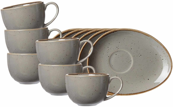 Ritzenhoff & Breker Taste Kaffeetasse mit Untertasse 200 ml 6er Set