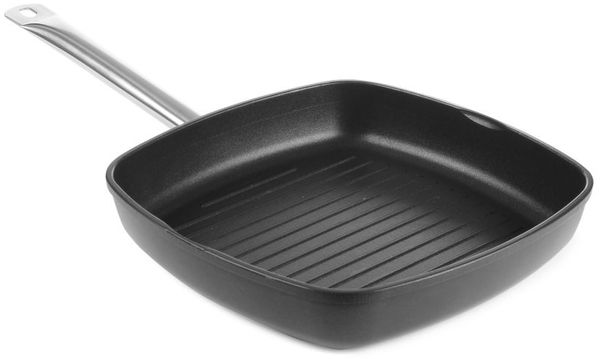 HENDI Grillpfanne mit gerillter Bratfläche Titanium Professional, 550x290x(H)55mm