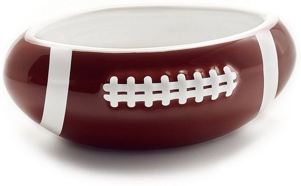 40YARDS Snackschale American Football Snackschale / Schüssel / Bowl, Keramik, (1-tlg), in American Football Form (Größe M, 16 cm Länge)