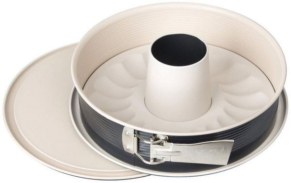 Zenker Springform Crème Noir mit 2 Böden Durchmesser 28 cm 7813
