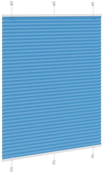 vidaXL Plissee Blau 105x100 cm Stoffbreite 104,4 cm Polyester 4015178 Bild 3