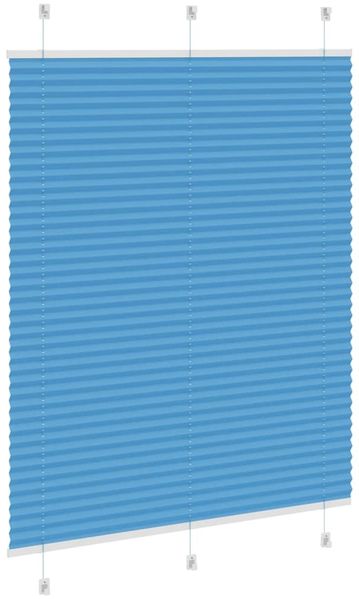 vidaXL Plissee Blau 105x100 cm Stoffbreite 104,4 cm Polyester 4015178 Bild 4