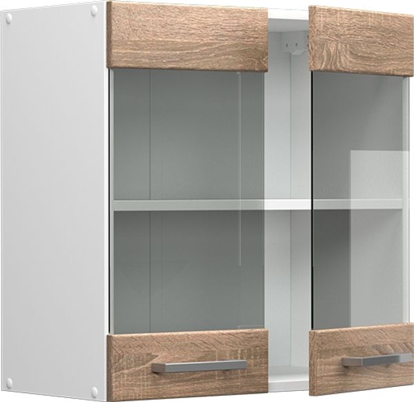Hängeschrank R-Line Sonoma 60 cm mit Glastüren Vicco Bild 5