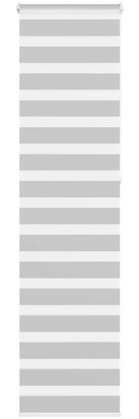 vidaXL Doppelrollo Hellgrau 60x230 cm Stoffbreite 55,9 cm Polyester 4014487