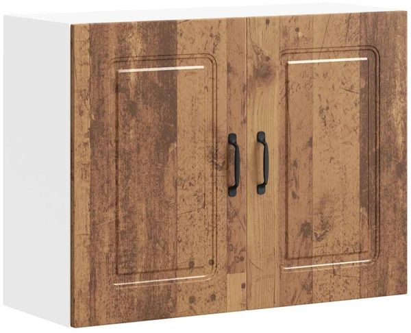 Küchen-Hängeschrank, Wandschrank Kalmar Altholz-Optik Holzwerkstoff