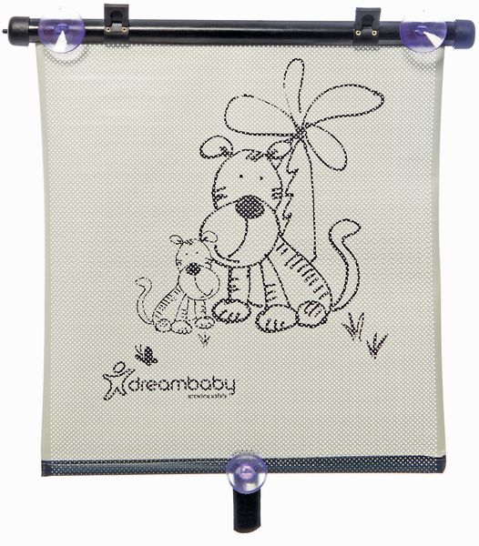 Dreambaby F236 Auto-Fensterblende Sonnenschutz Auto Sonnenblende (36x48 cm) Tiger