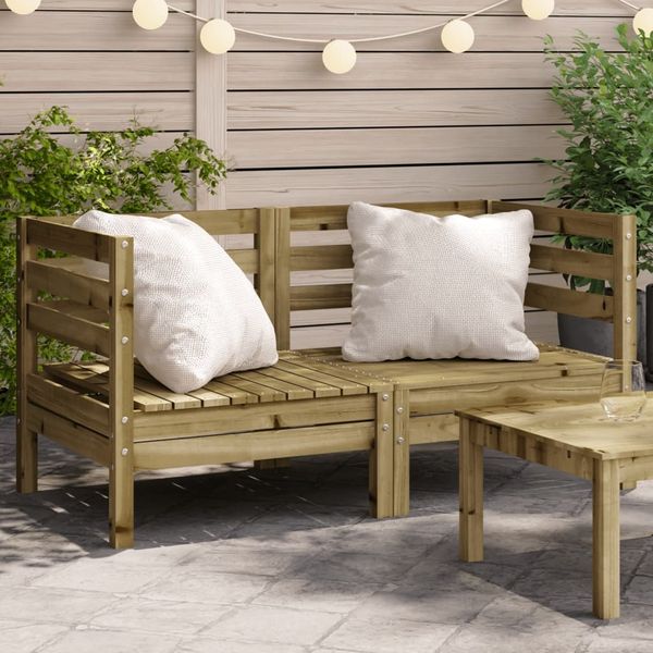 vidaXL Garten-Ecksofas 2 Stk. Kiefernholz Imprägniert 837990