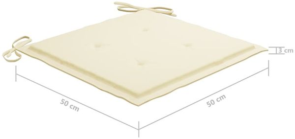 vidaXL Gartenstühle mit Kissen 2 Stk. Massivholz Akazie und Stahl 3061490 Bild 12