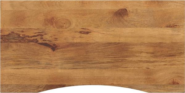 vidaXL Schreibtischplatte mit Aussparung 120x50x2,5cm Massivholz Mango 370211