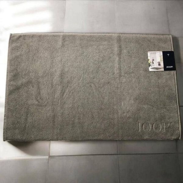 JOOP! Badematte Selection Uni Grau, 100% Baumwolle, Rechteckig