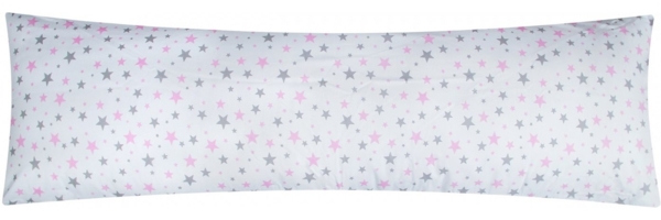 Heubergshop Seitenschläferkissenbezug, (1 Stück), 40x145cm Sterne in 100% Baumwolle Kinder Bezug Kissenbezug (EW-640/2)