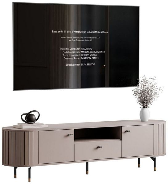 Lookway TV-Schrank ELODIE 180 cm mit Stauraum und Soft-Close-System (1x TV schrank) Breite: 180 cm