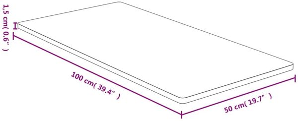 vidaXL Tischplatte 50x100x1,5 cm Bambus 3154988 Bild 4