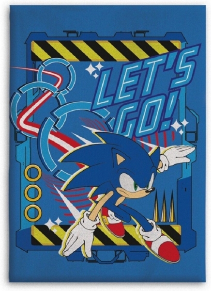 Sonic 110x150 cm Flanell Decke – Weiche und warme Decke für jedes Abenteuer