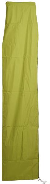 Schutzhülle HWC für Ampelschirm bis 4,3 m (3x3 m), Abdeckhülle Cover mit Reißverschluss ~ hellgrün