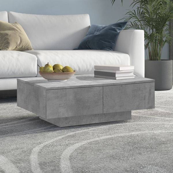 vidaXL Couchtisch Betongrau 90x60x31 cm Holzwerkstoff 804179