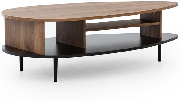 Beautysofa Couchtisch VASILIA 120×60 cm (modern & robust, Brandy Castello), Breite: 119 cm
