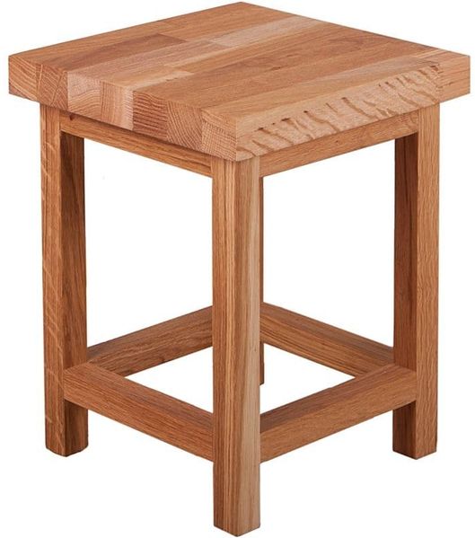 Blumenständer MAX Platte 4cm Eiche 30x30x40cm | Pflanzenständer Pflanzenregal Pflanzenhocker