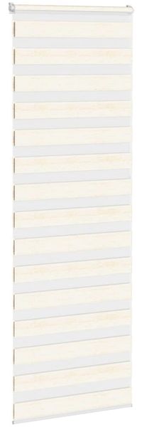 vidaXL Doppelrollo Marmorbeige 75x200 cm Stoffbreite 70,9 cm Polyester 4014672 Bild 3