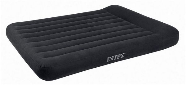 Intex Luftbett 66768 Luftbett "PillowRest Classic" blau 137x191x23cm, wasserfeste, beflockte Oberseite