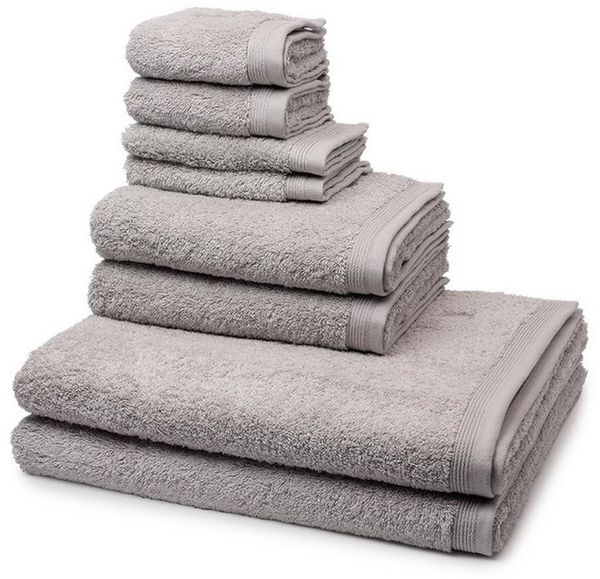 Möve Superwuschel 8 tlg. Frottier-Set - 2 X Handtuch (50 X 100cm), 2 X Duschtuch (80 X 150cm), 2 X Gästetuch (30 X 50cm), 2 X Seiftuch (30 X 30cm) - 520 g/m2 - Cashmere