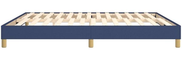 vidaXL Polsterbett, Stoff, 25,0 cm, Blau, 180x200 cm, mit Lattenrost, Natur Bild 6