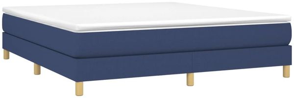 vidaXL Polsterbett, Stoff, 25,0 cm, Blau, 180x200 cm, mit Lattenrost, Natur Bild 3