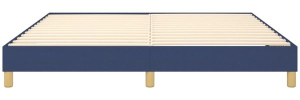 vidaXL Polsterbett, Stoff, 25,0 cm, Blau, 180x200 cm, mit Lattenrost, Natur Bild 5