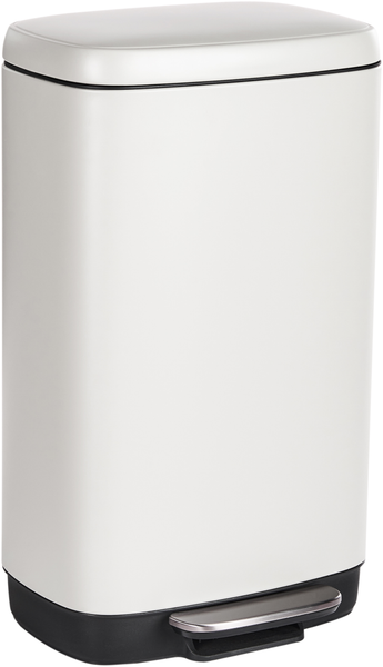 Tretmülleimer 30 L ECOCOLLECT Metall Weiß