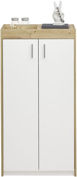 Schuhschrank >Pincas< in Artisan Eiche - 64x126x38cm (BxHxT) Bild 4