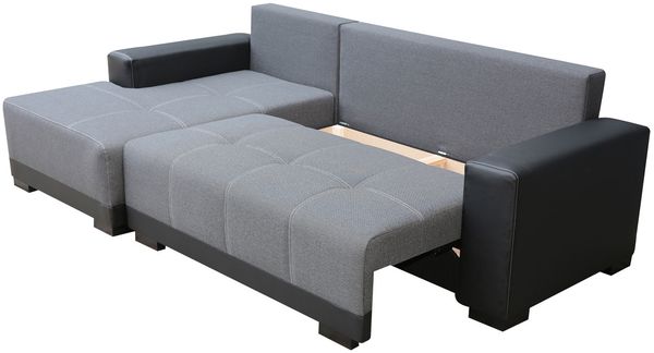 Ecksofa Dallas, Seite: Links, Farbe: Alova 07 + Alova 68 Bild 4