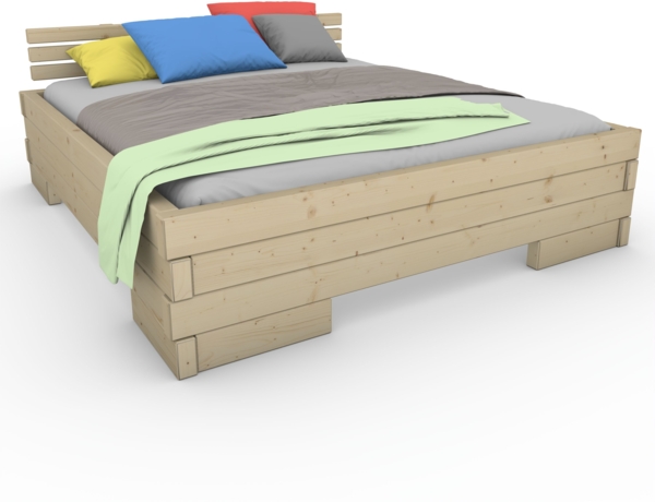 Balkenbett (Fichte) "Balken-Kati" 90 220 ohne Überstand Bild 3