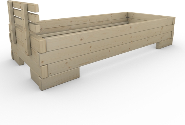 Balkenbett (Fichte) "Balken-Kati" 90 220 ohne Überstand Bild 6