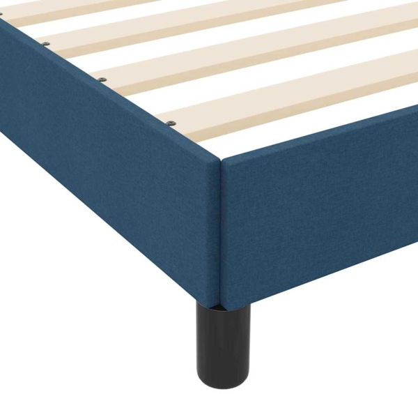 vidaXL Boxspringbett mit Matratze Blau 180 x 200 cm Stoff 3398513 Bild 8