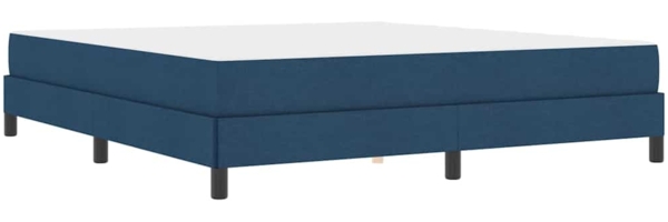 vidaXL Boxspringbett mit Matratze Blau 180 x 200 cm Stoff 3398513
