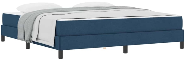 vidaXL Boxspringbett mit Matratze Blau 180 x 200 cm Stoff 3398513 Bild 2